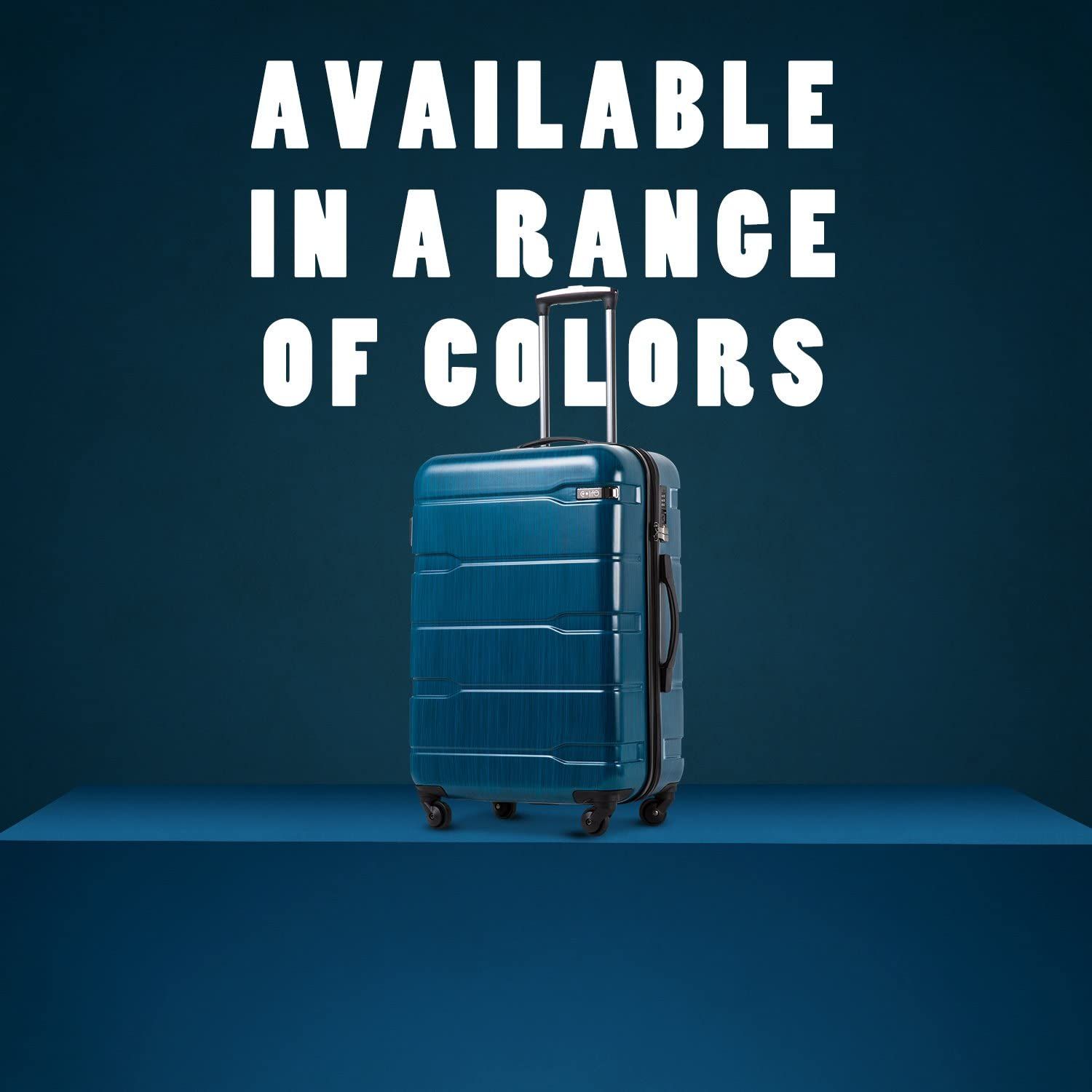 Luggage Expandable 3 Piece Sets PC+ABS Spinner Suitcase Built-In TSA lock 20 inch 24 inch 28 inch