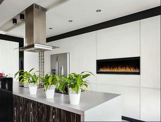 Napoleon 60-In Alluravision Slim Wall Mount Electric Fireplace - NEFL60CHS
