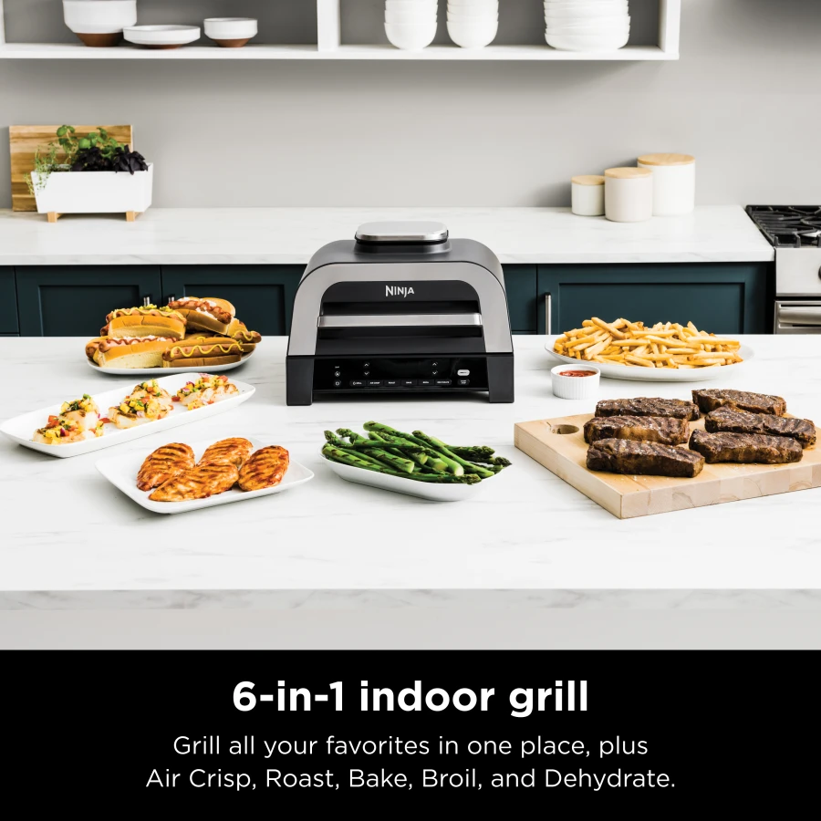 Ninja® Foodi® Smart XL 6-in-1 Indoor Grill & Air Fryer with Built in Thermometer