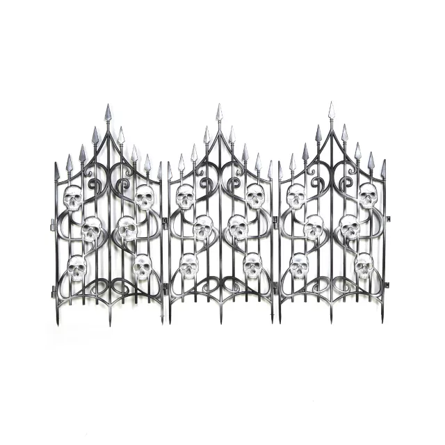 3 Ft Skull Swirl Fence