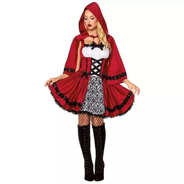 Adult Rebellious Red Riding Hood Costume