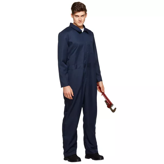 Adult Blue Plus Size Jumpsuit