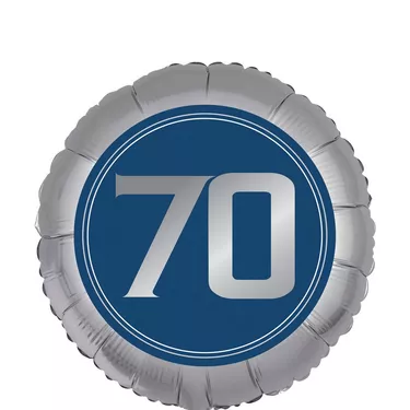 70 Milestone Birthday Foil Balloon, 18in - Happy Birthday Classic