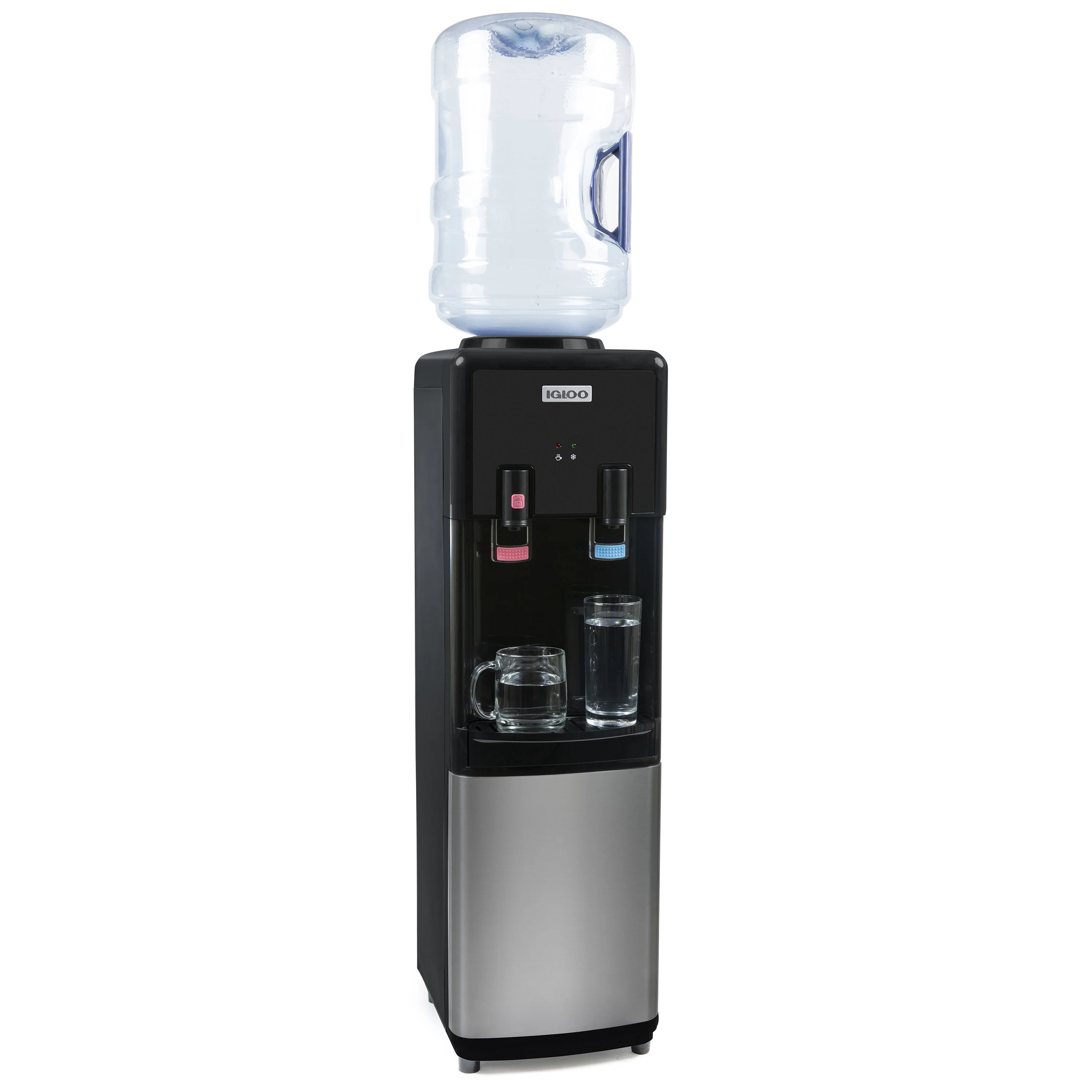 Igloo? Hot & Cold Top Loading Water Dispenser, Black