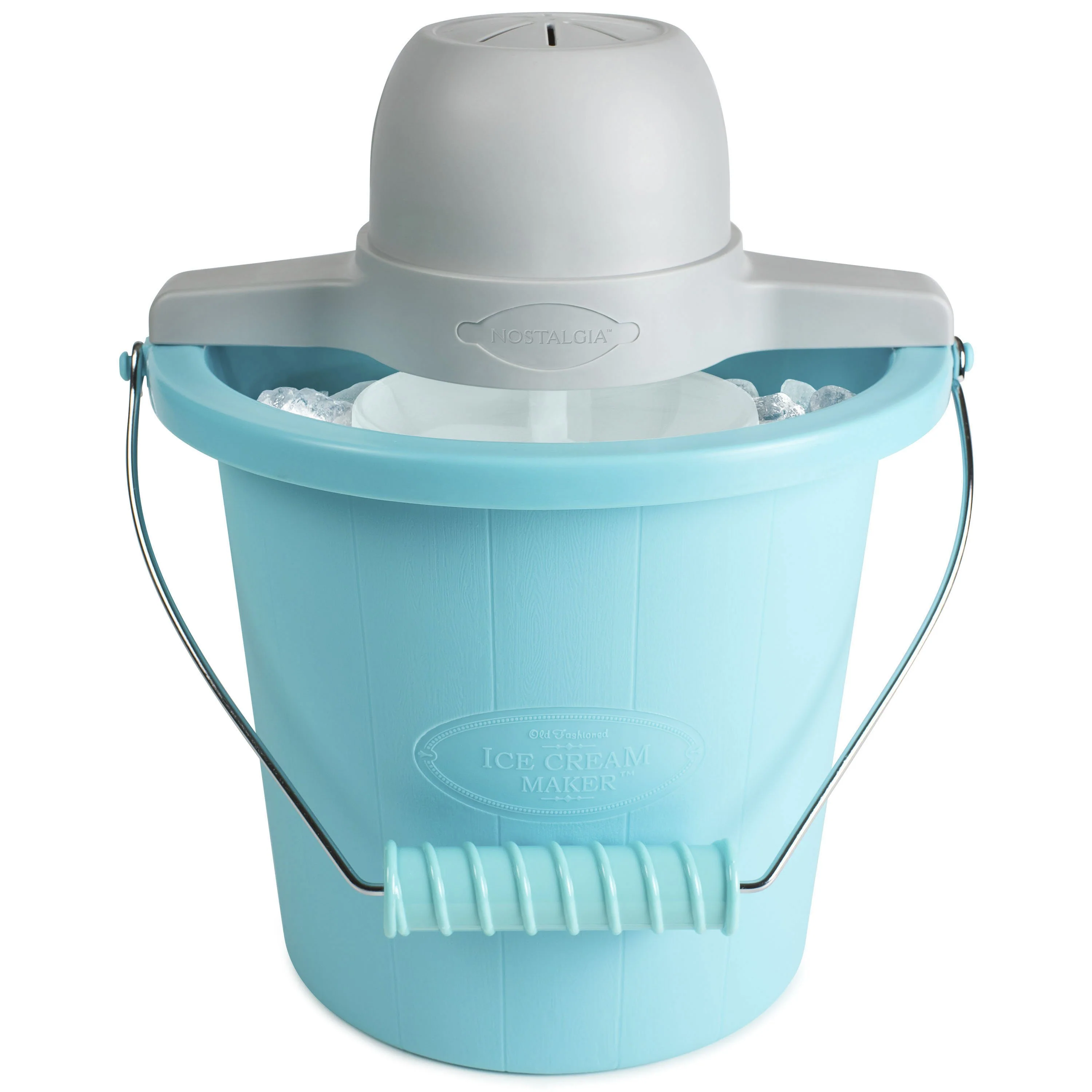 4-Quart Electric Ice Cream Maker with Easy-Carry Handle