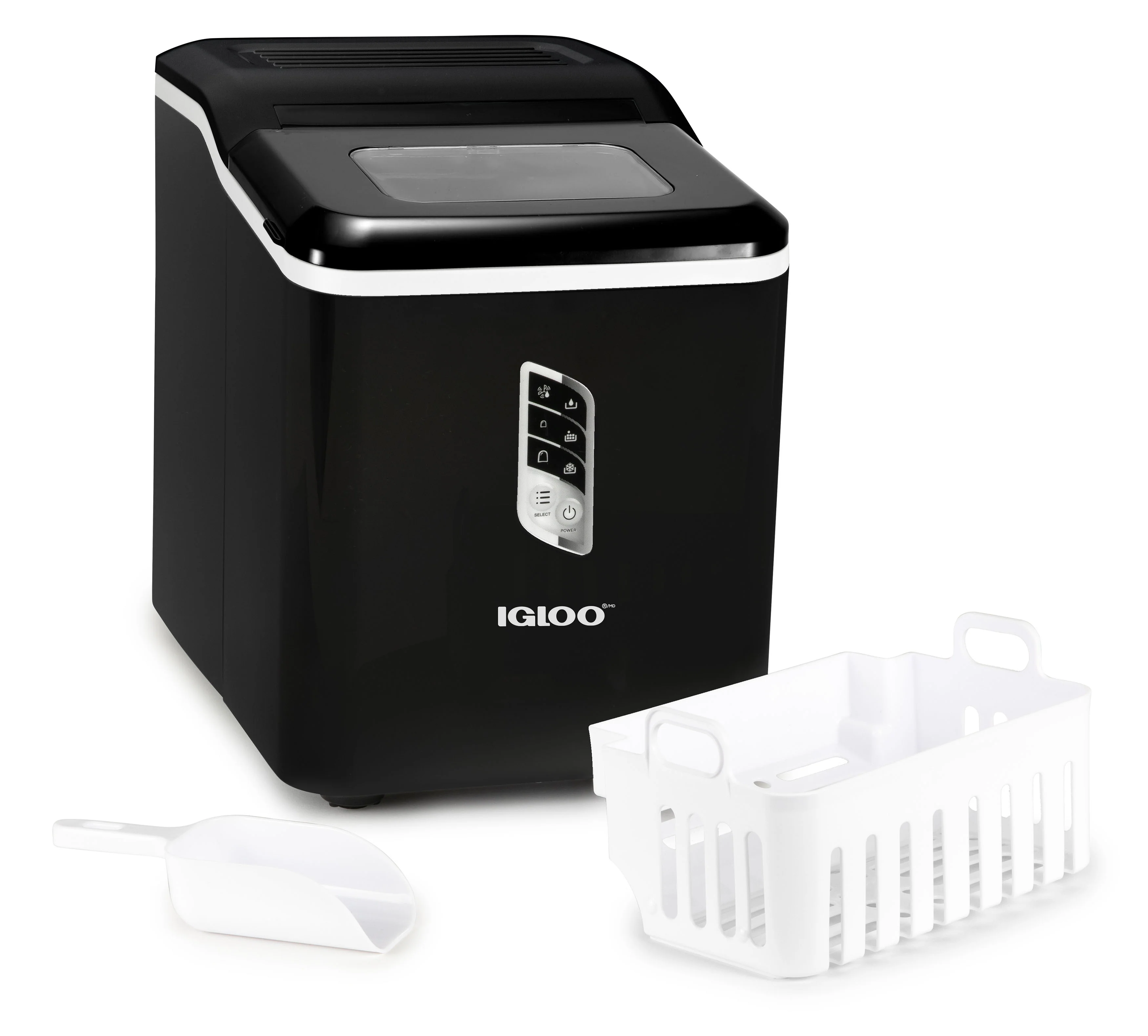 Igloo Automatic Self-Cleaning 26-Pound Ice Maker, Black