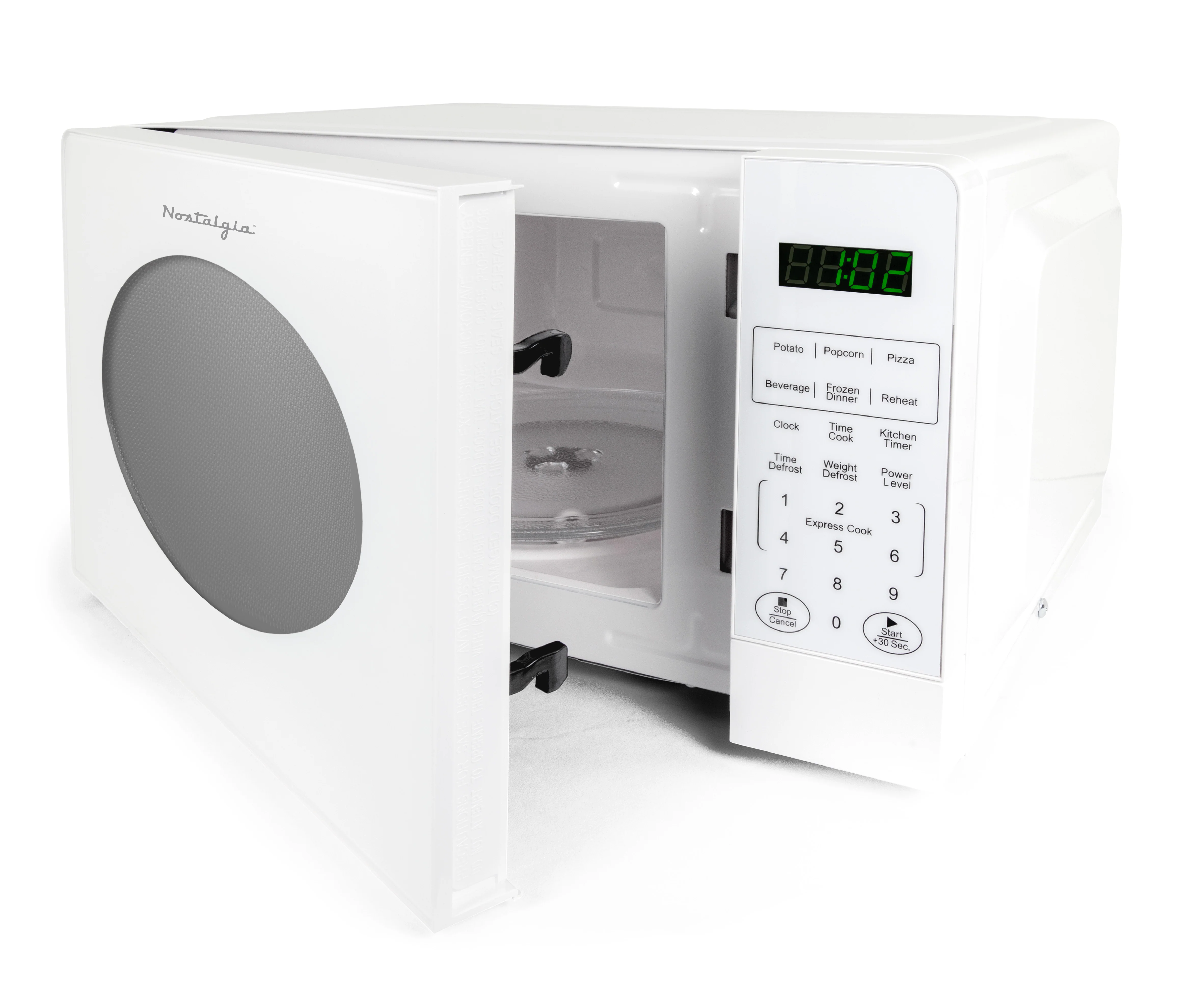 Retro 0.7 Cubic Foot Countertop Microwave Oven