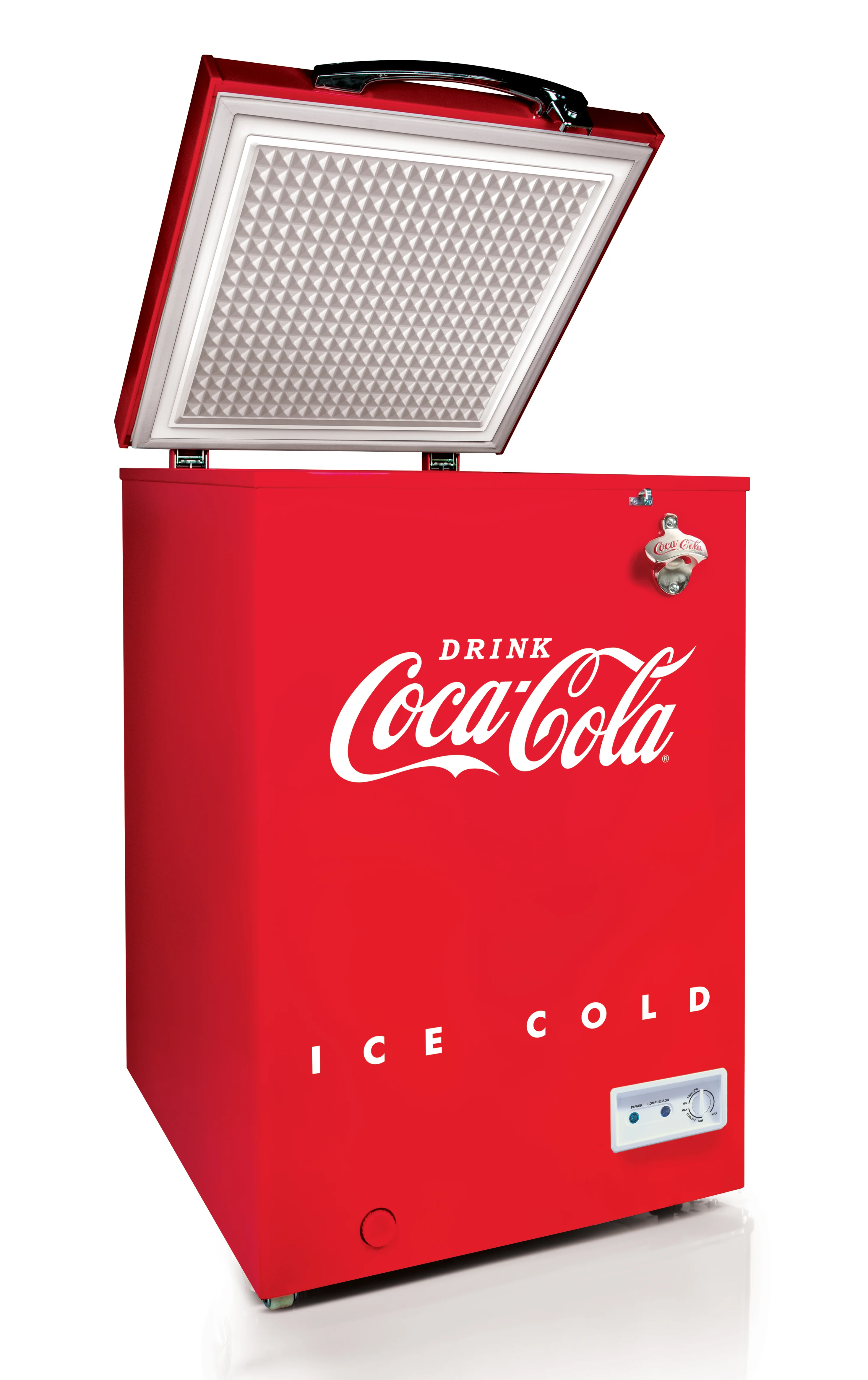 Coca-Cola 3.5 Cu.Ft. Refrigerator & Chest Freezer, Red
