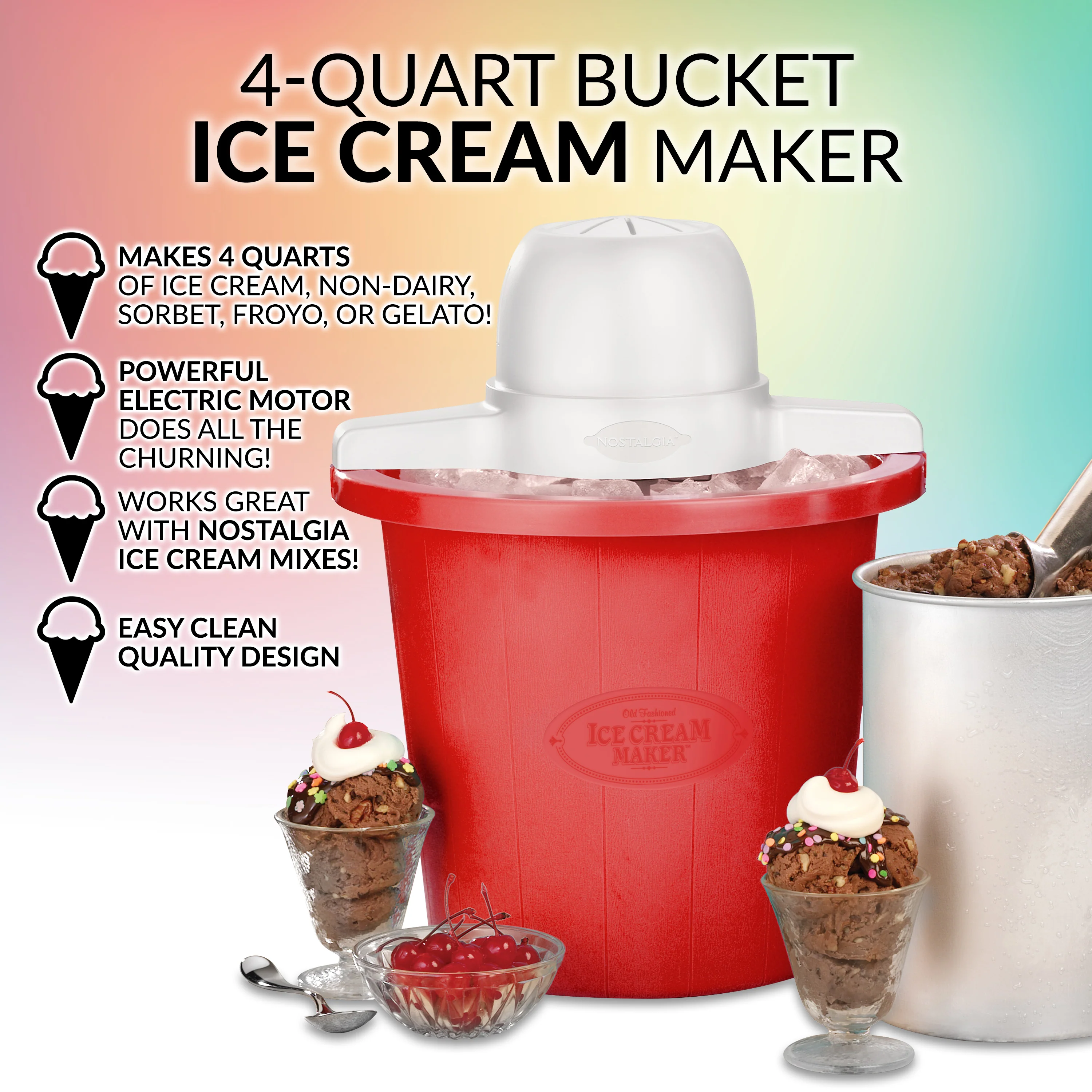 4-Quart Electric Ice Cream Maker