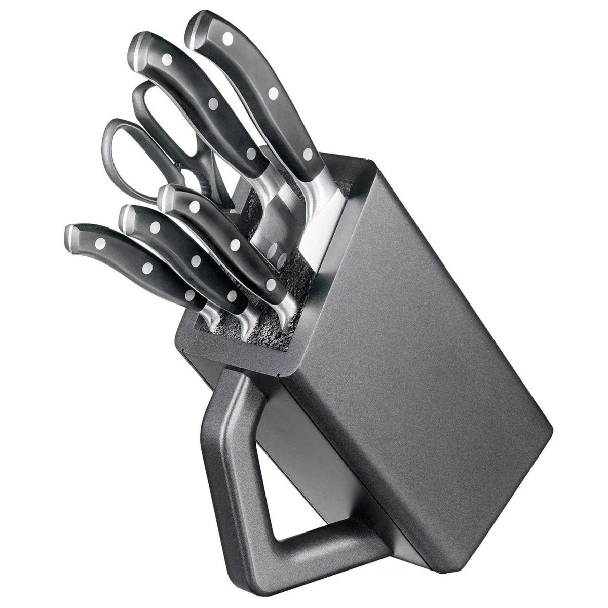 Victorinox Grand Maitre, Forged, 6-Piece Block Set, Black