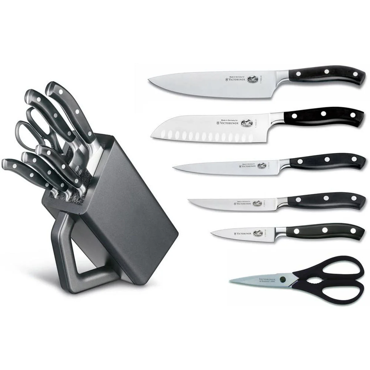 Victorinox Grand Maitre, Forged, 6-Piece Block Set, Black