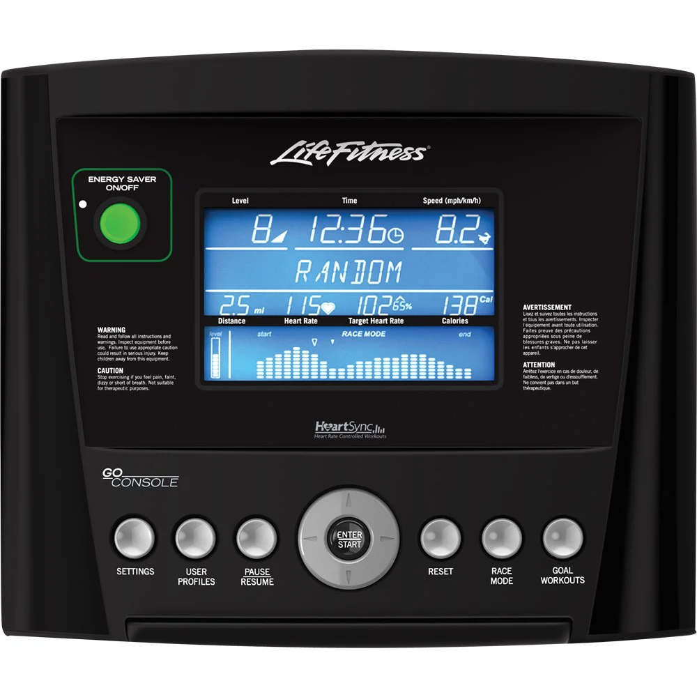 Life Fitness RS1 GO Lifecycle Recumbent Exercise Bike