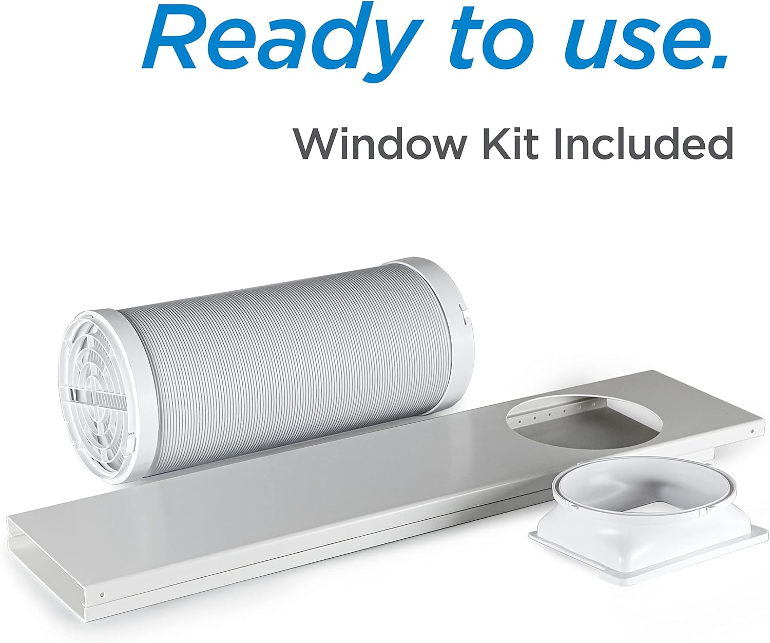 BLACK+DECKER Smart Portable Air Conditioner, 12,000 BTU for Rooms up to 550 Sq. Ft., Smart Portable AC with Follow Me Remote and Window Kit, BPACT12WT, White