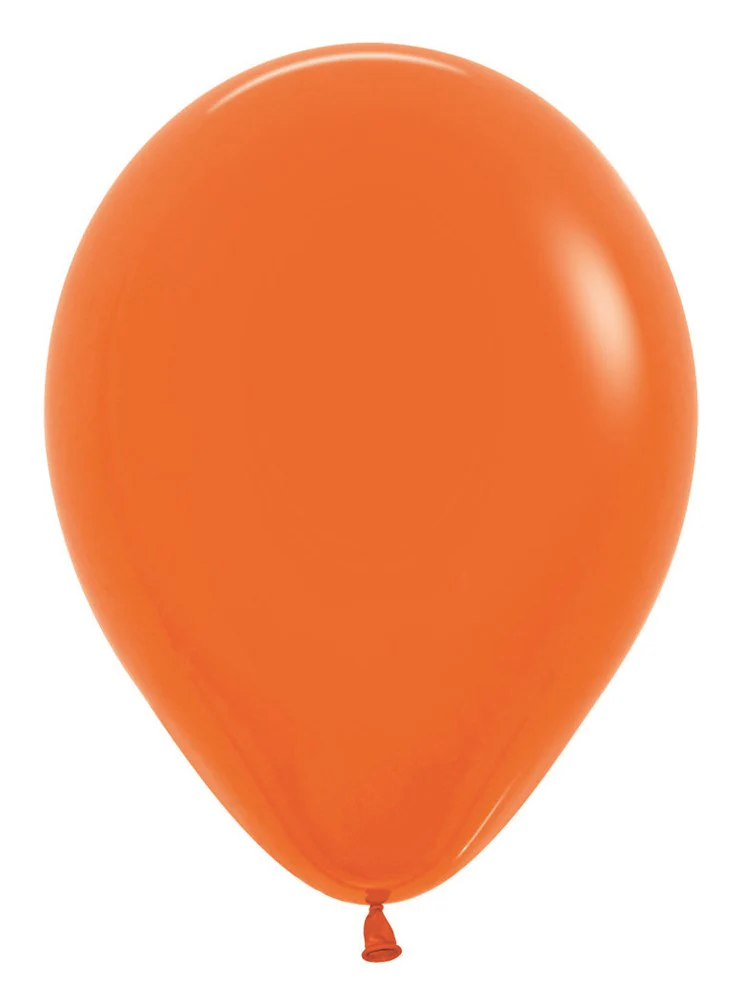 5 inch Sempertex Fashion Orange Latex Balloons 100ct