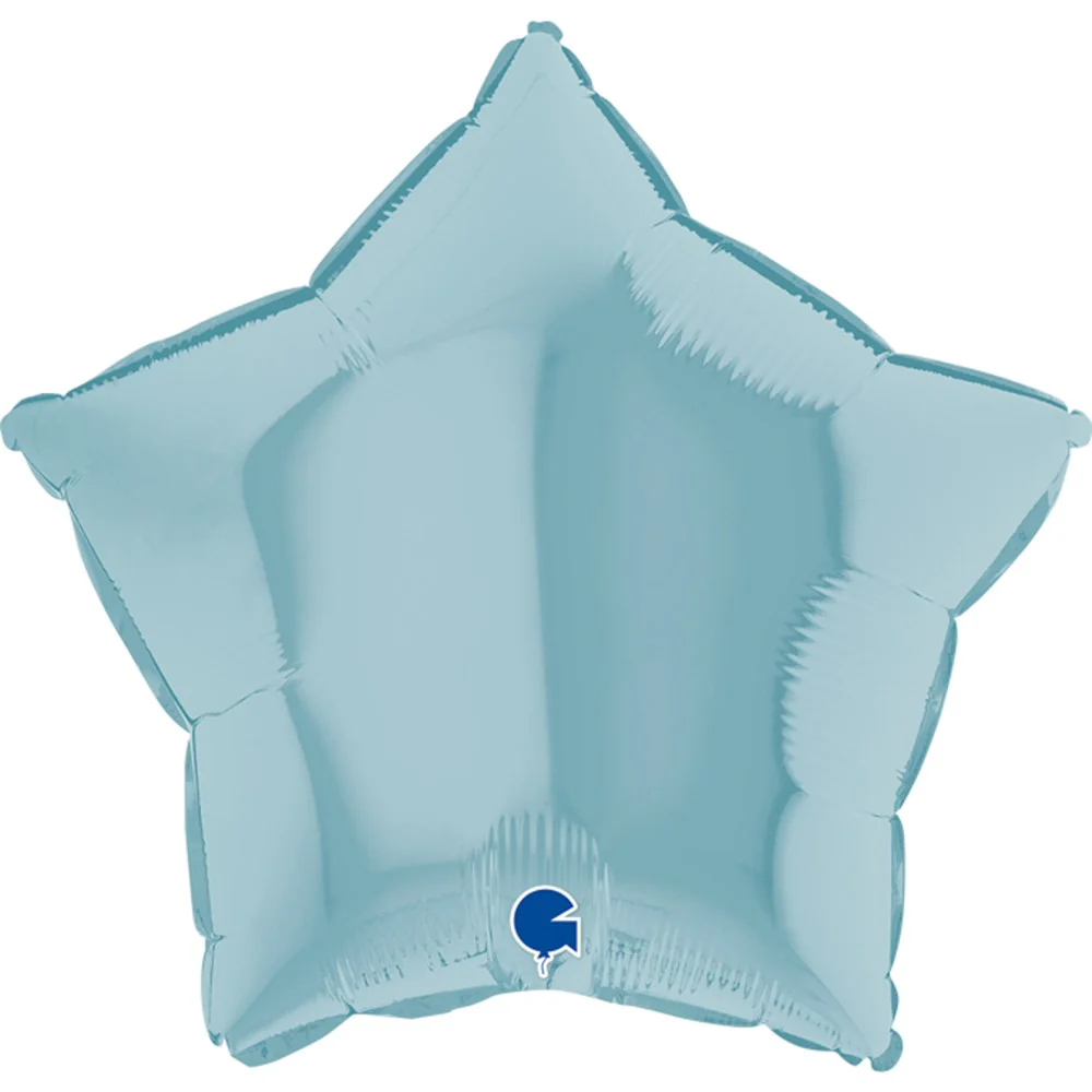 Grabo Pastel Blue Star 18in Foil Balloon