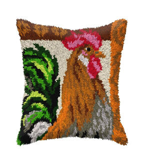 Orchidea 16 Rooster Latch Hook Canvas Kit 4122