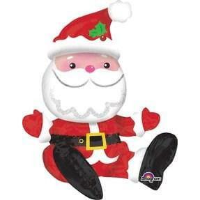 Anagram Sitting Santa 21in Multi Balloon