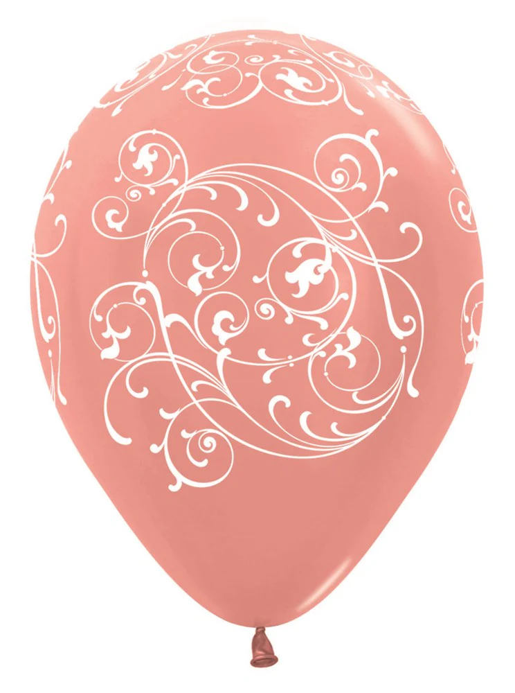 11 inch Sempertex Filigree - Rose Gold Latex 50ct