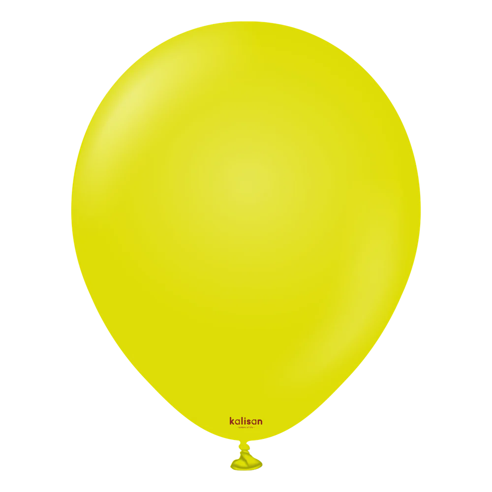 12 inch Kalisan Standard Lime Green Latex Balloons 100ct