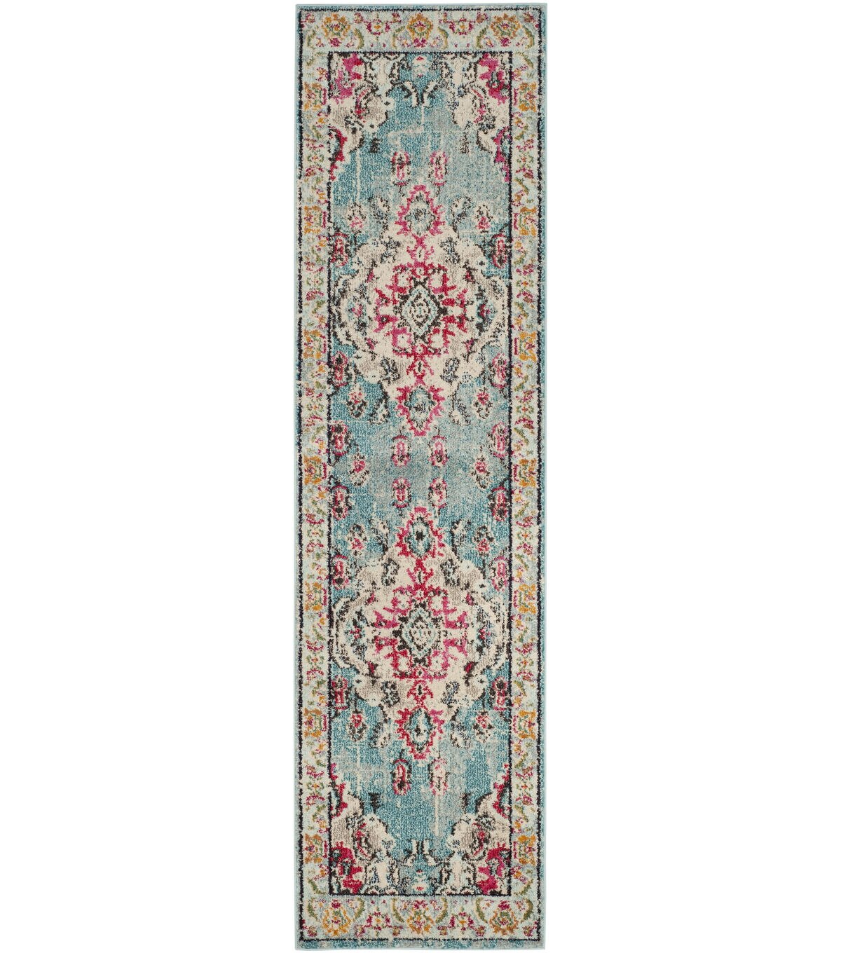 Safavieh Monaco 243 Lt. Blue / Fuchsia 2'2