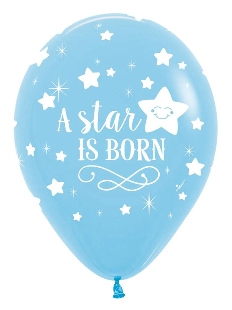 11 inch Sempertex A Star Is Born Boy Latex Balloons 50ct