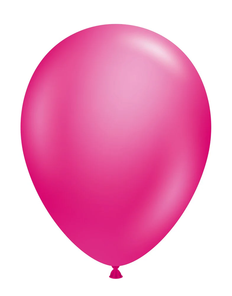 Tuftex Metallic Fuschia 5 inch Latex Balloons 50ct