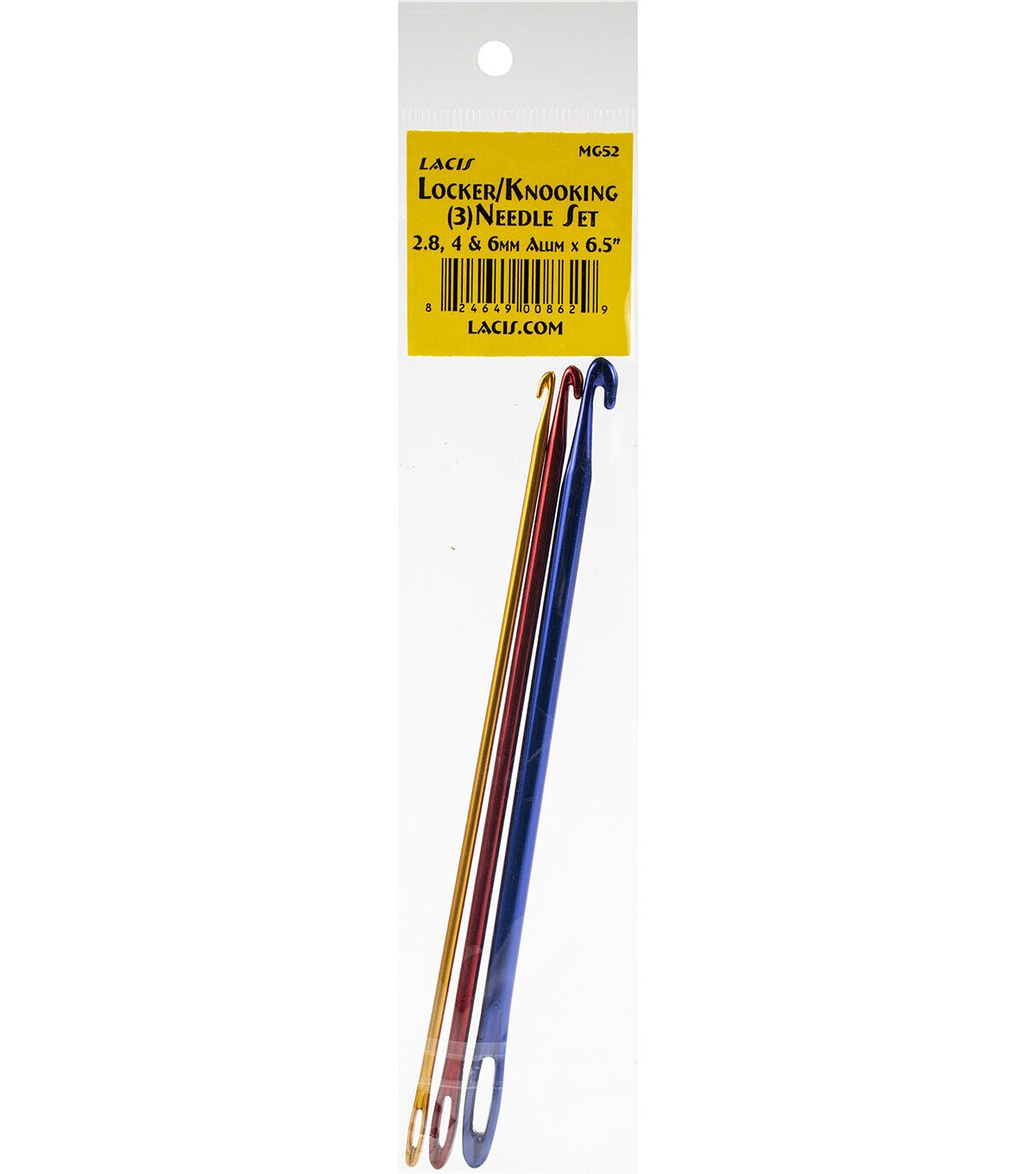Lacis Locker Aluminum Needle Set 6.5'' Long Sizes
