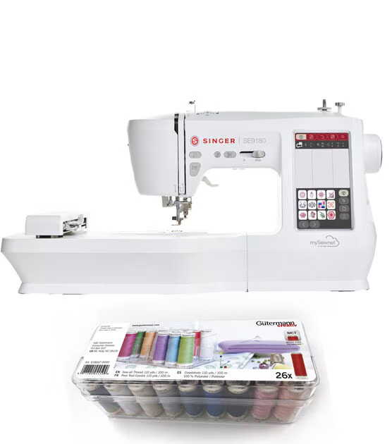SINGER SE9180 Sewing and Embroidery Machine Bundle