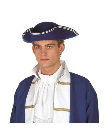 Black Felt Colonial Hat Adult