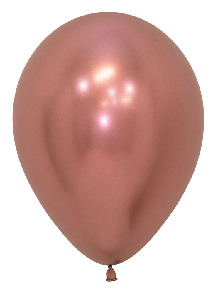 11 inch Sempertex Reflex Rose Gold Latex Balloons 50ct