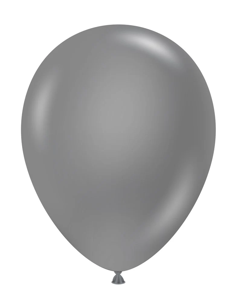 Tuftex Metallic Silver 14 inch Latex Balloons 100ct