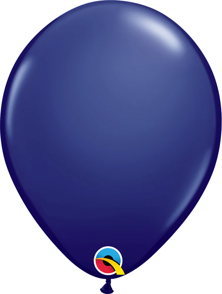 5 inch Qualatex Navy Latex 100ct.