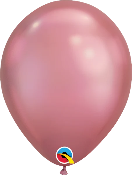 11in Qualatex Chrome Mauve Latex Balloon 100ct