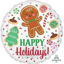 Anagram Holiday Cookies 17in Foil Balloon FLAT