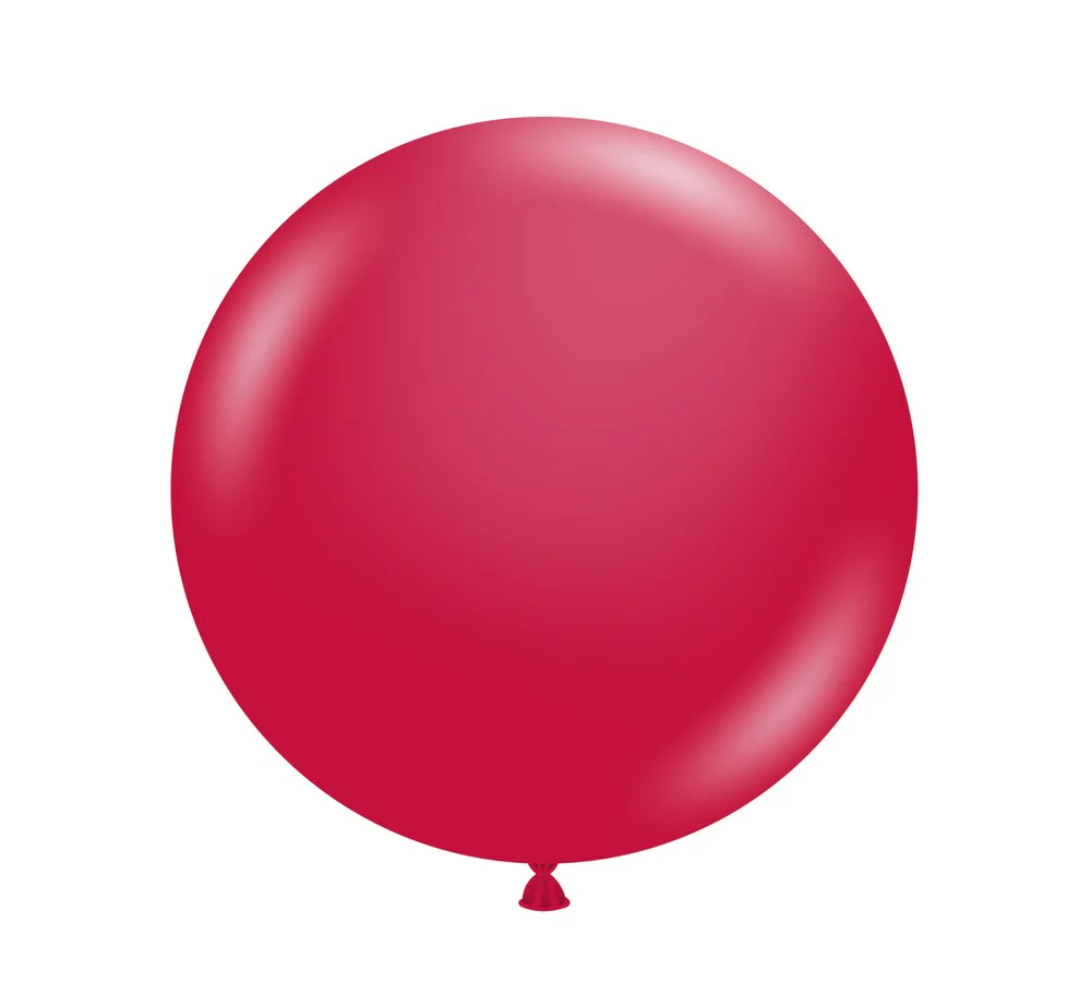 Tuftex Pearlized Starfire Red 17 inch Latex Balloons 50ct