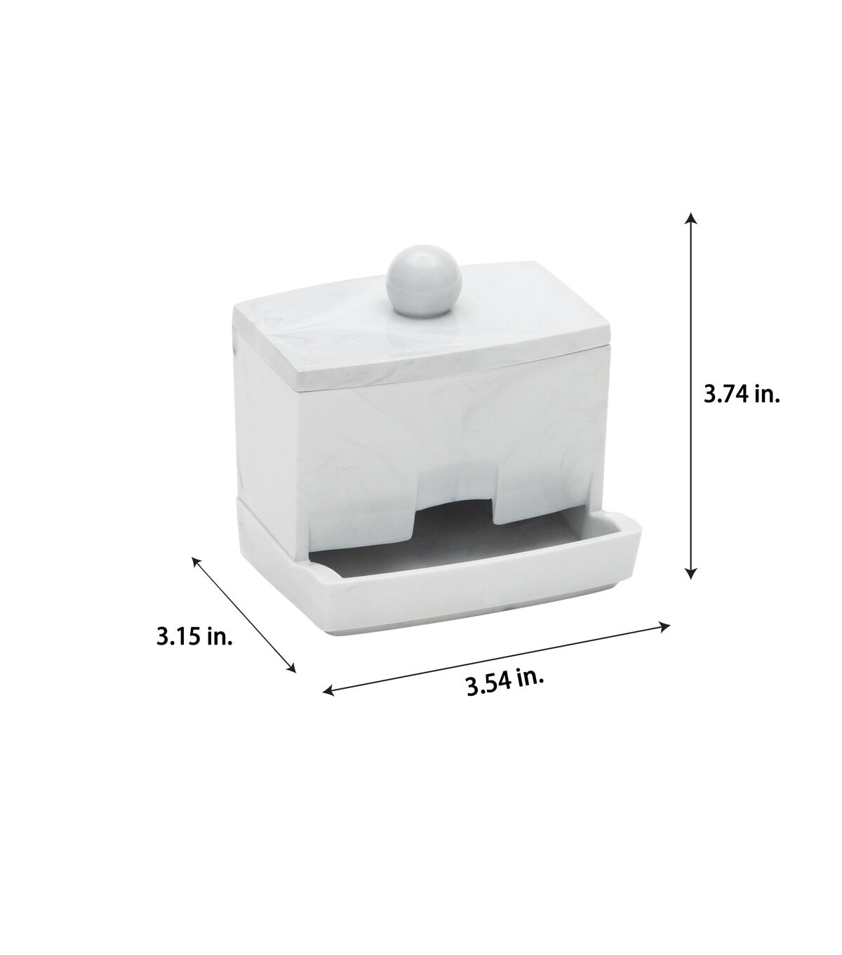 Simplify 4 Marble Q Tip Box