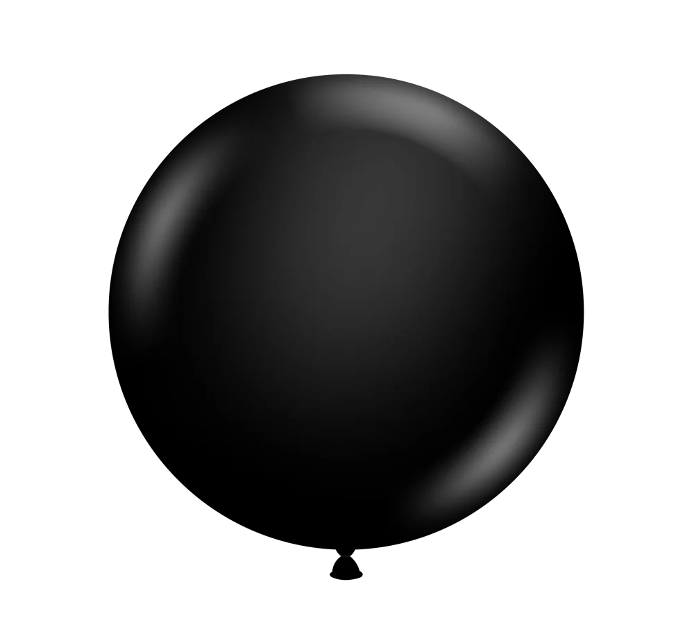 Tuftex Black 24 inch Latex Balloons 1ct