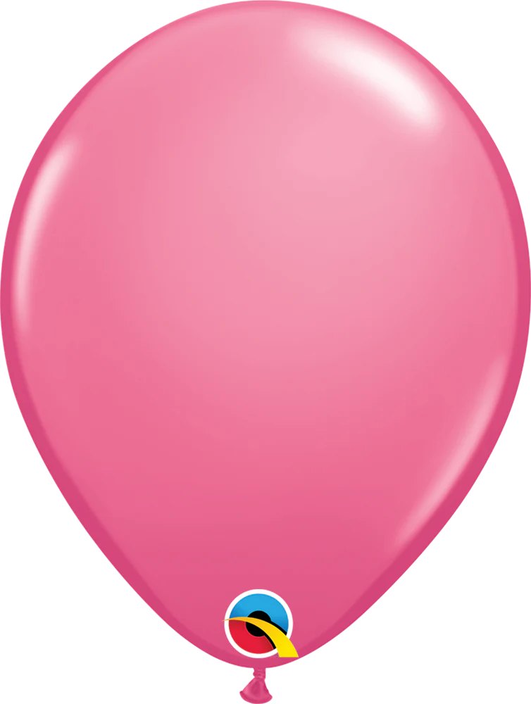 11 inch Qualatex Rose Pink Latex 100ct.