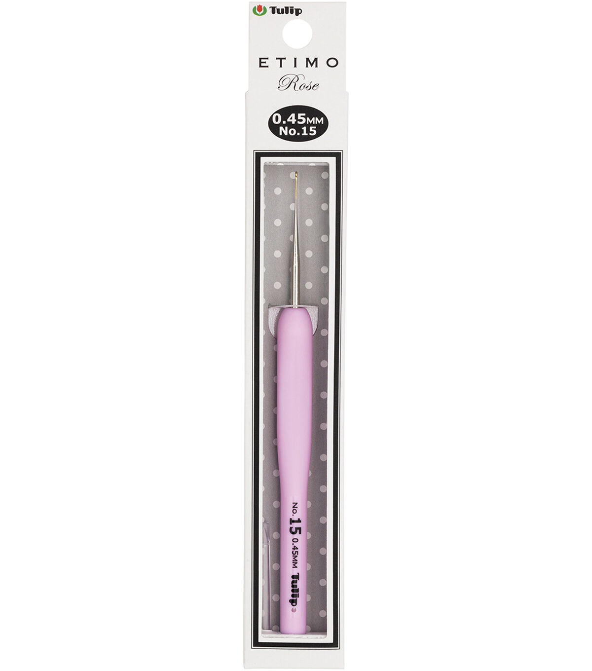 Tulip Etimo Rose Steel Crochet Hook Size 15/.45mm