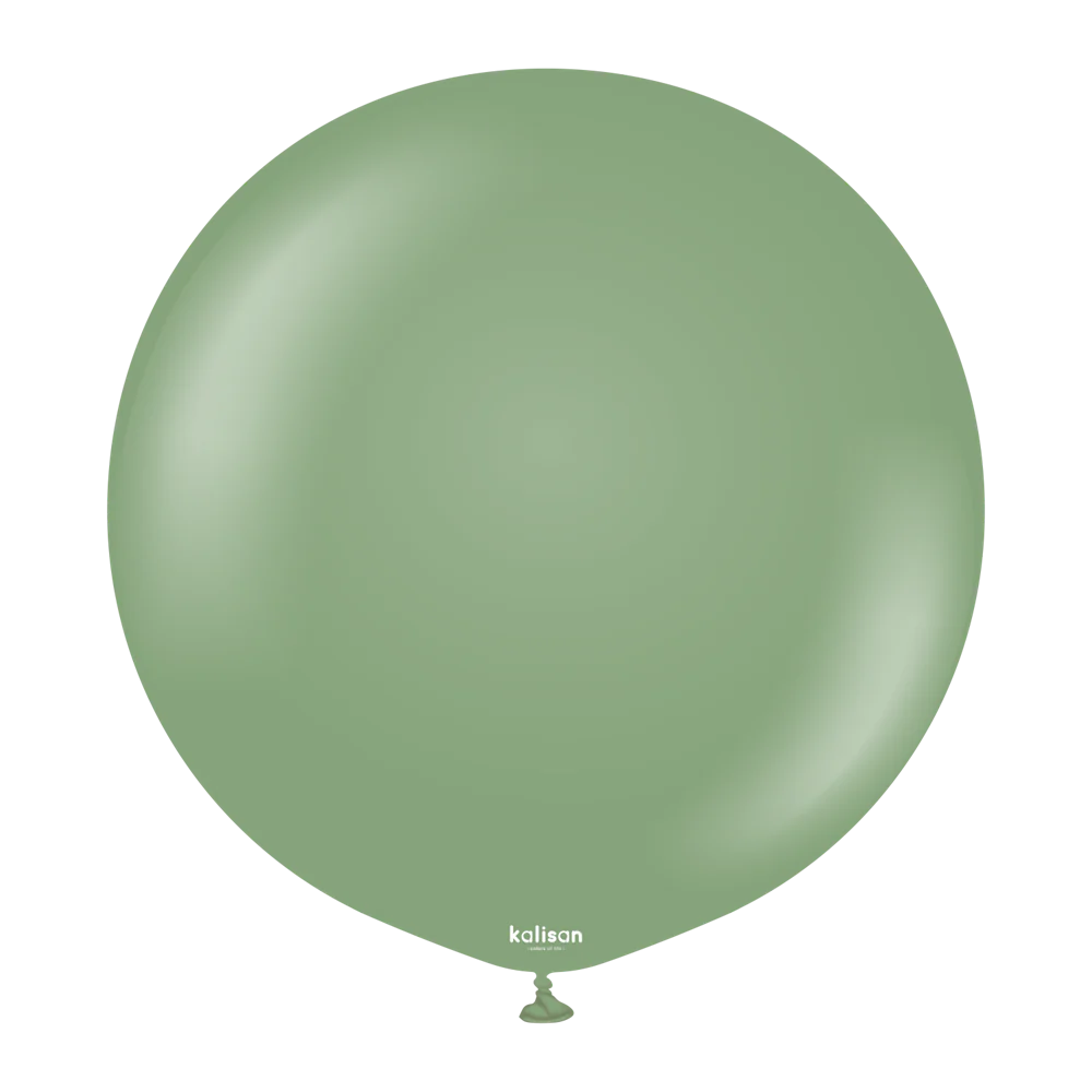 24 inch Kalisan Retro Eucalyptus Latex Balloons 2ct