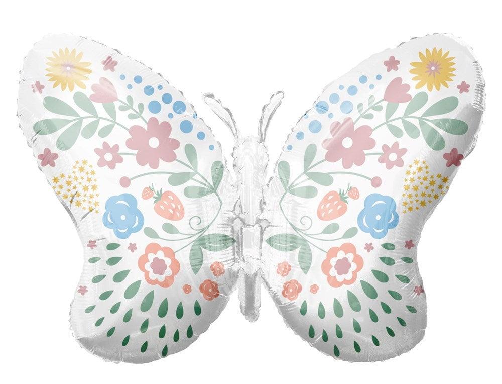 Tuftex 34in Lovely Butterfly Foil Balloon