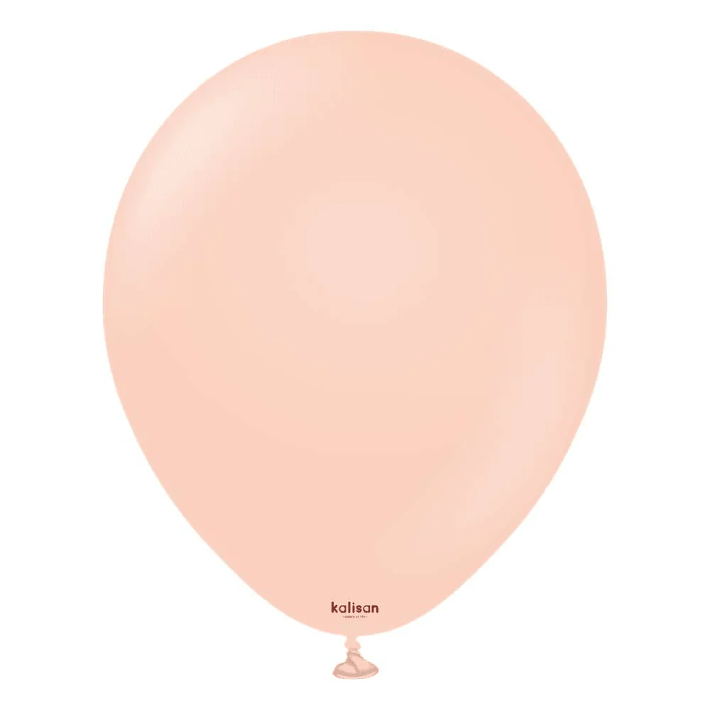 18 inch Kalisan Macaron Salmon Latex Balloons 25ct