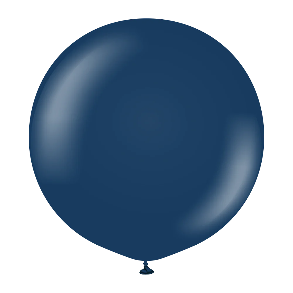 24 inch Kalisan Standard Navy Blue Latex Balloons 2ct