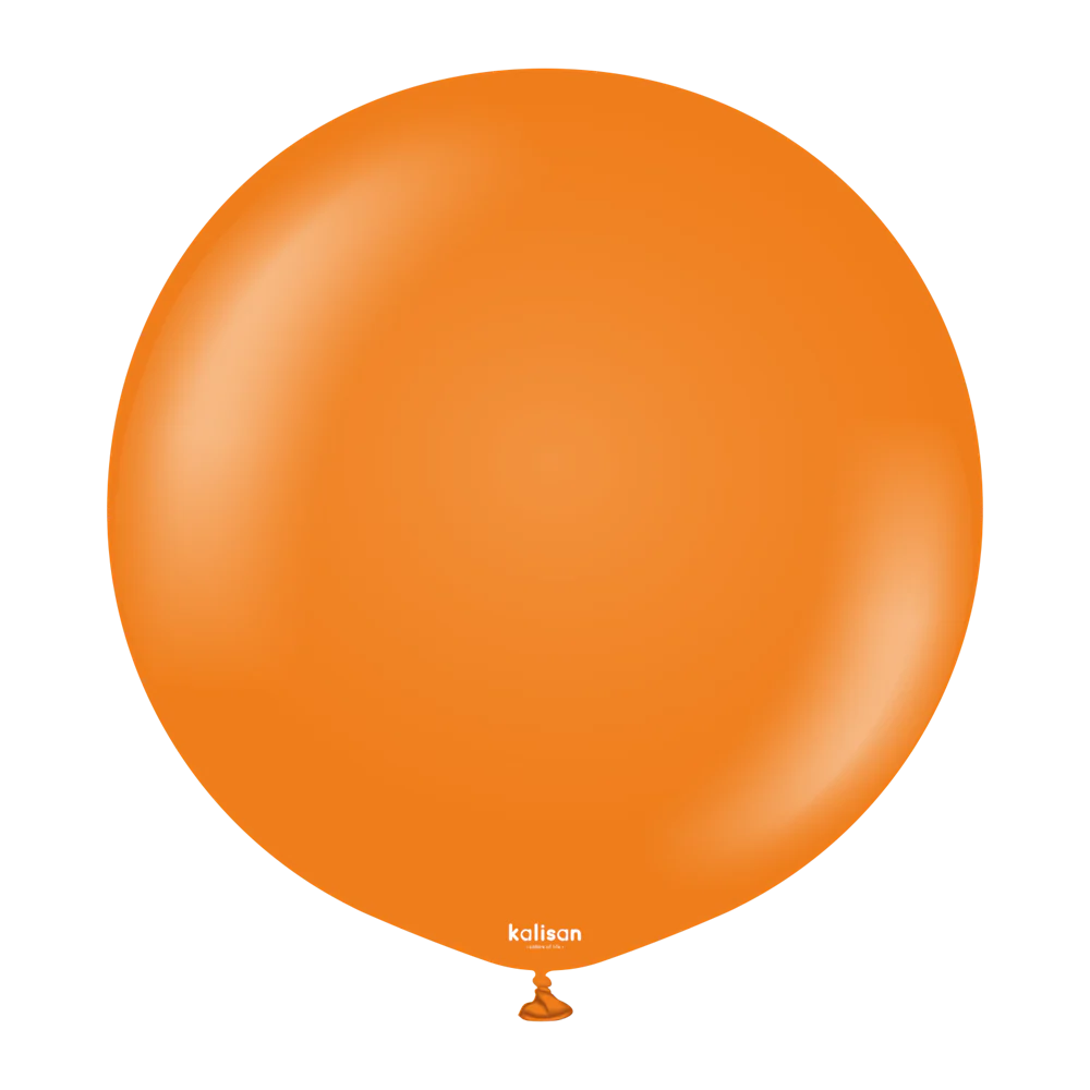 36 inch Kalisan Standard Orange Latex Balloons 2ct