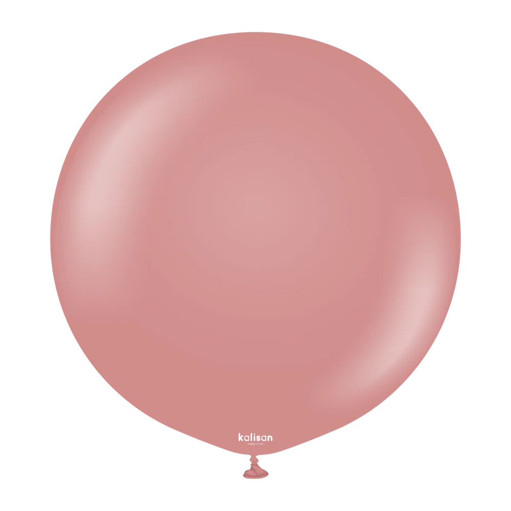 24 inch Kalisan Retro Rosewood Latex Balloons 2ct