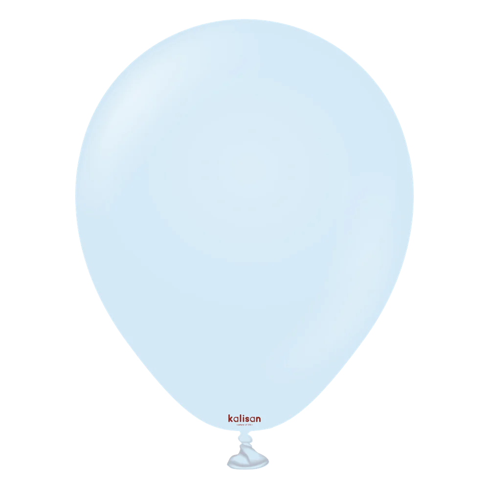 5 inch Kalisan Macaron Baby Blue Latex Balloons 100ct