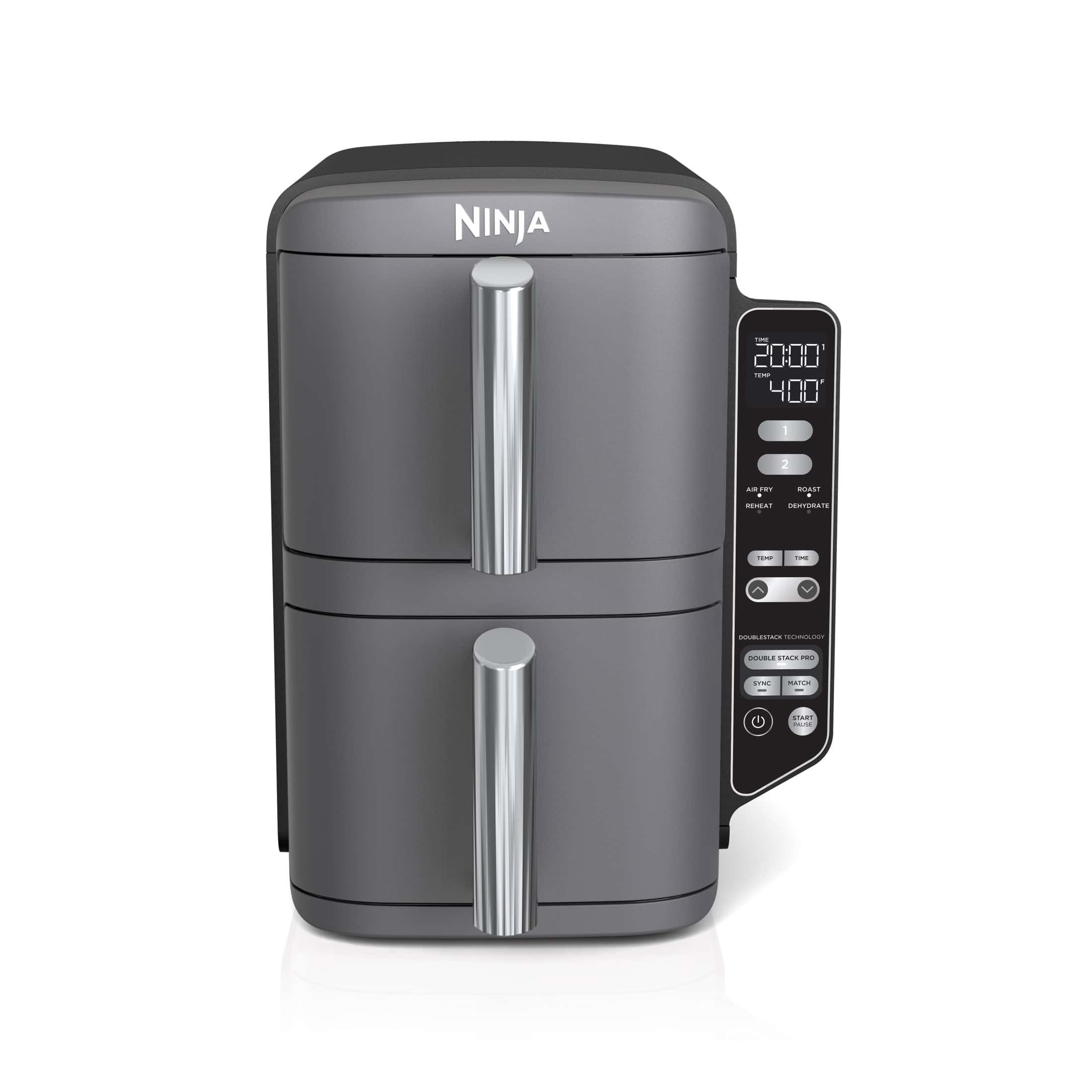 Ninja DoubleStack XL 10 QT, 4-in-1, 2-Basket Air Fryer, Space Saving Design, SL400