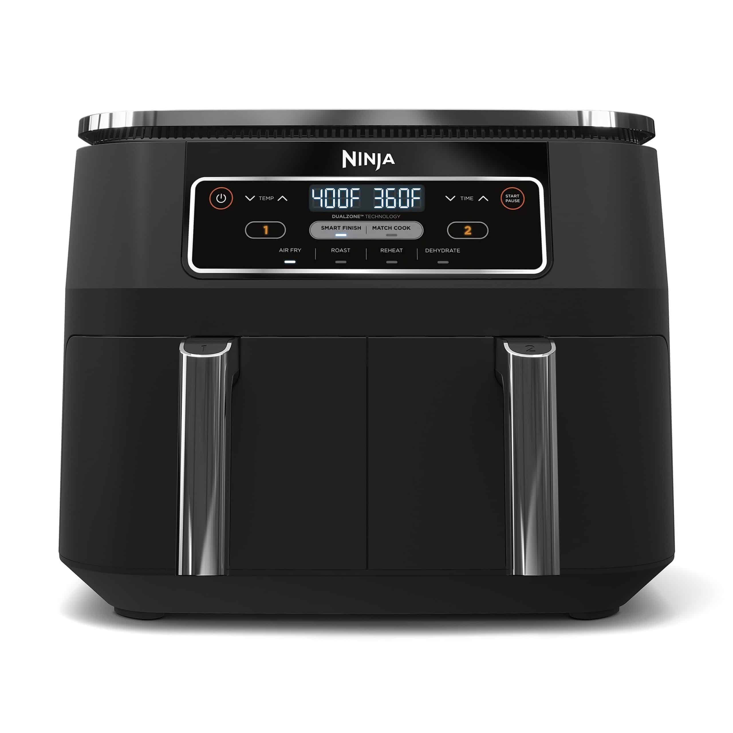Ninja Foodi DZ100 4-in-1, 8-qt., 2-Basket Air Fryer with DualZone Technology