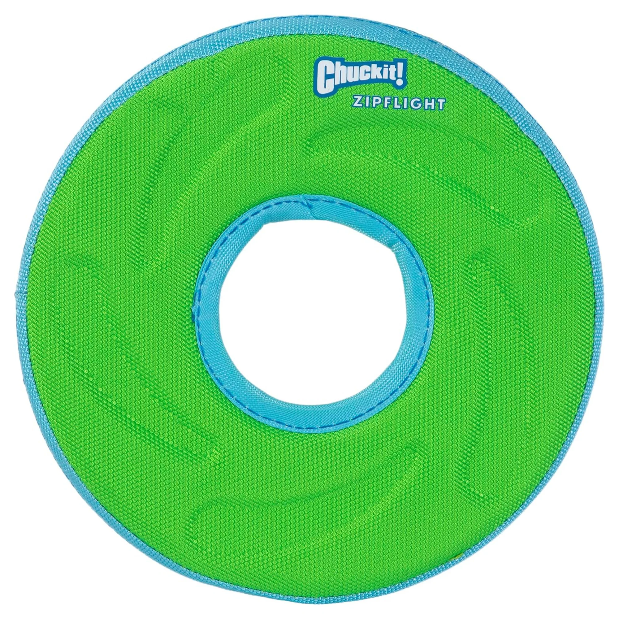 Chuckit Zipflight Flying Disc Dog Toy, Medium 8.5 Inches, Green-Blue or Orange-Blue