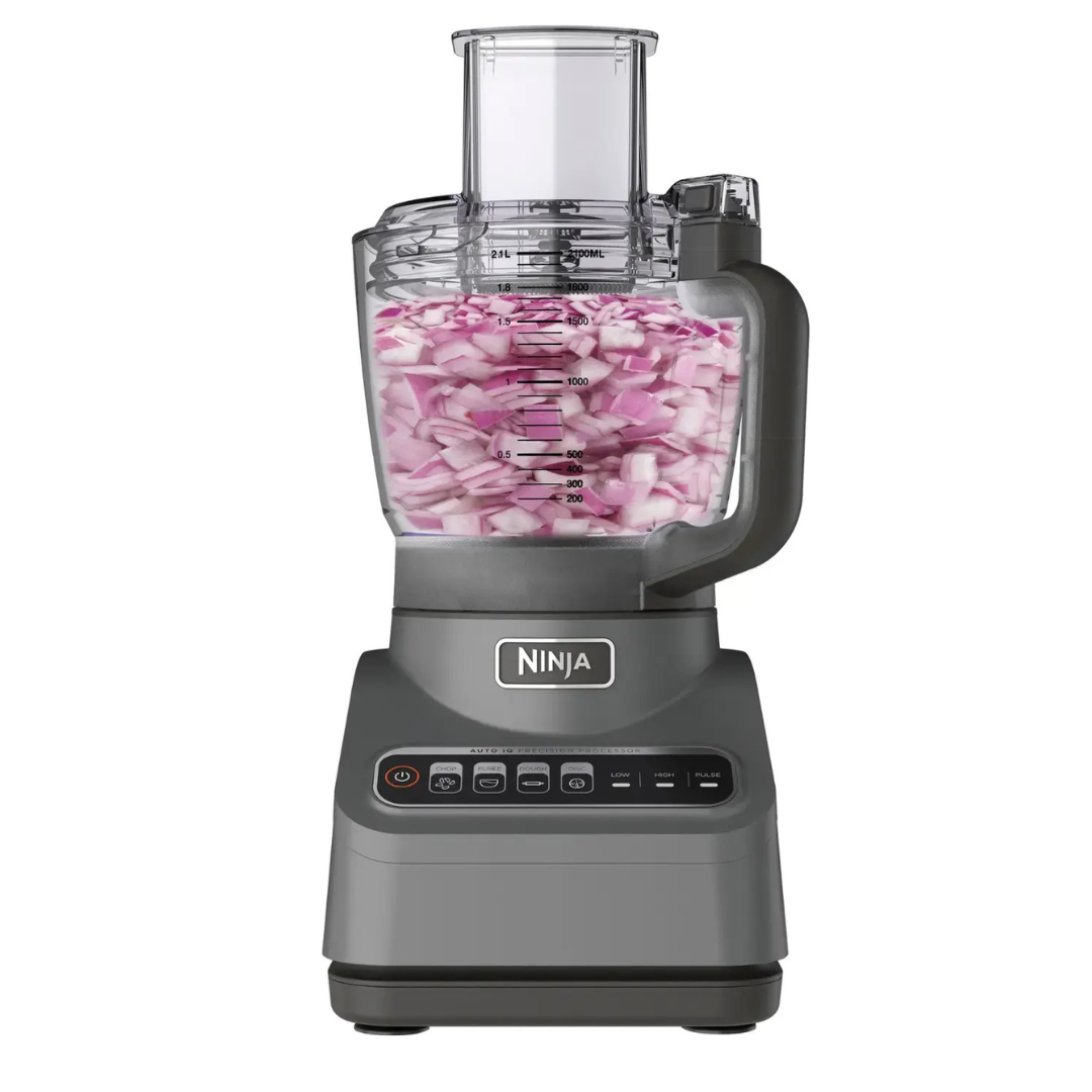 NINJA BN601 Professional Plus 9-Cup 4 Speed Silver Food Processor with Auto iQ